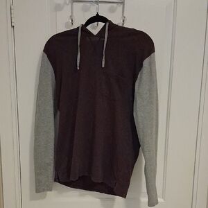 Essentials Brown and Gray Hoodie